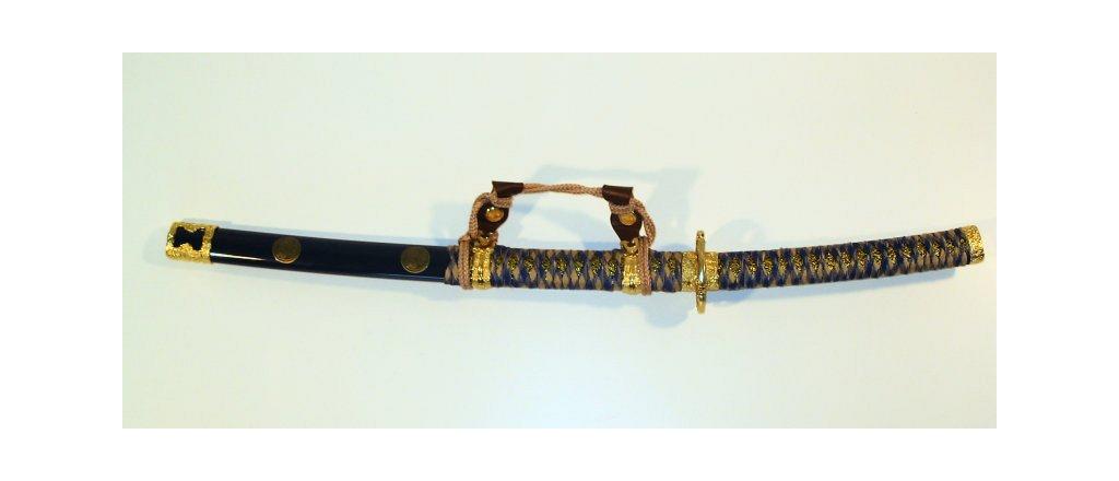 Samurai-Schwert, Wakizashi, blau 1