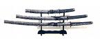 4-teiliges Samurai-Schwerter-Set, Modell \"Schlange\"