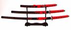 Samurai swords set, quartered \"Bushido\"