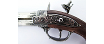 Denix Revolving 2 barrel flintlock pistol - Replica 3
