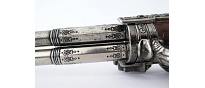 Denix Revolving 2 barrel flintlock pistol - Replica 4